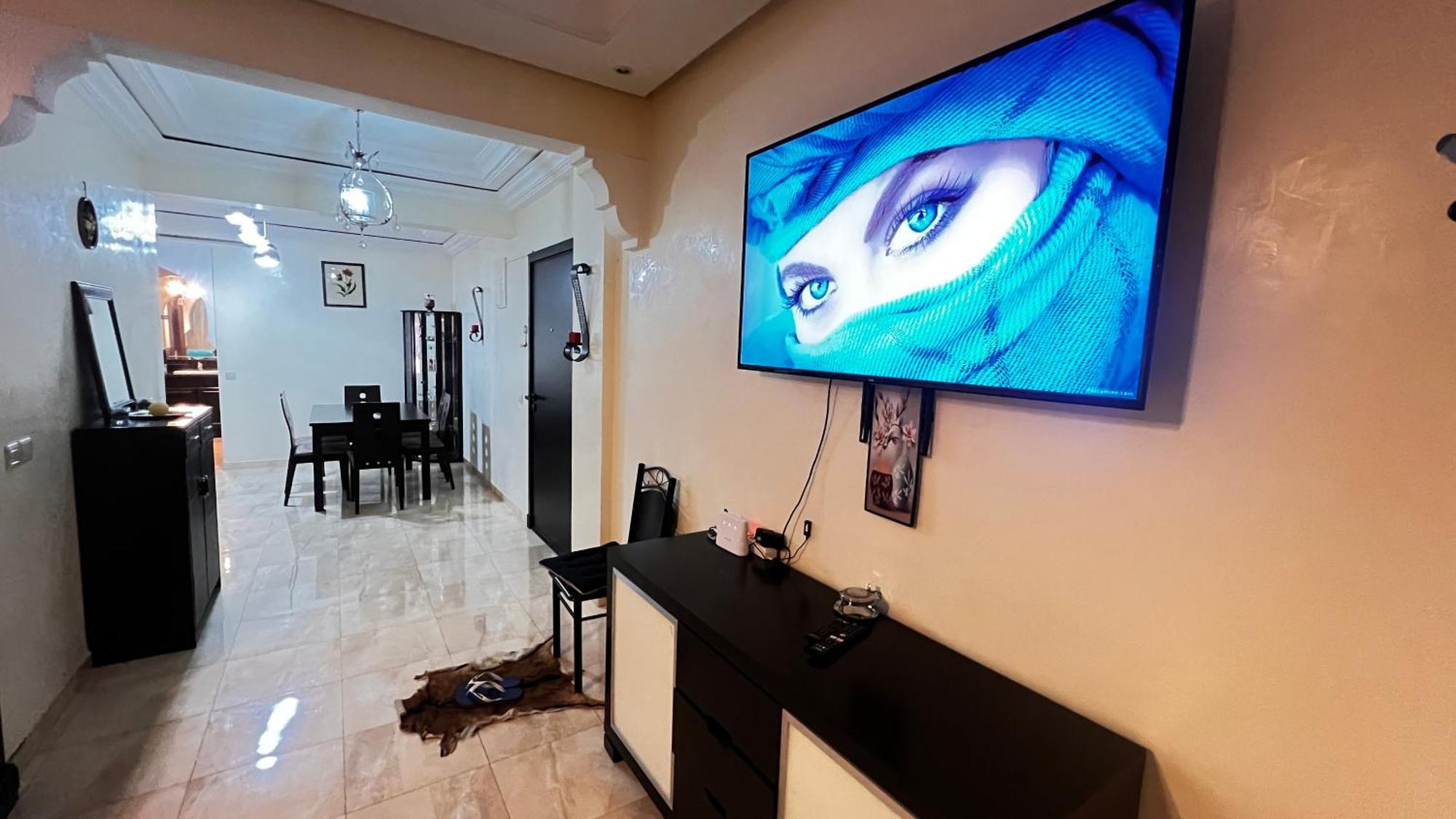 Magnifique Appartement Spacieux Confort Propre Familial 2 Chambres Salon Et Salle A Manger A 20Mn A Pied De Place Jemaa El Fina 4 Piscines Dans Espace De Golf A 12 Mn En Voitures L Entree Est Gratuit Pour La Clientele Ouvert Entre 10H Et 20H Marrakesh Luaran gambar